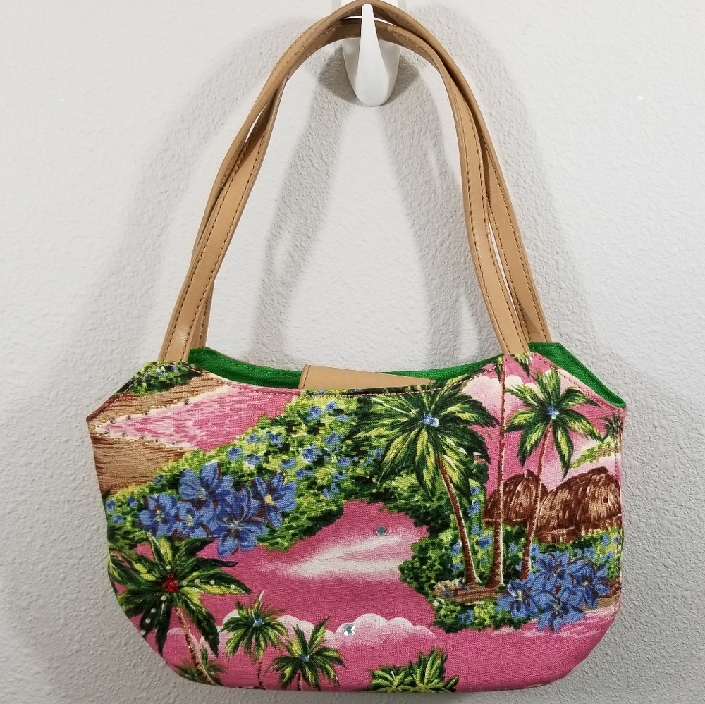 Fossil Forever tropical print shoulder bag